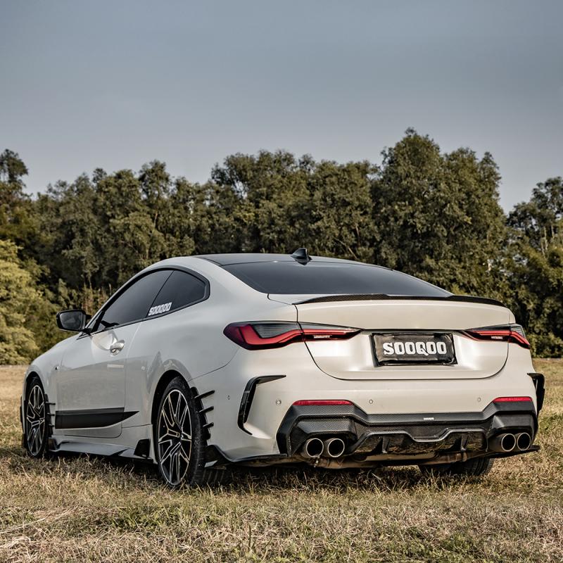 Задний диффузор сухой карбон SOOQOO для BMW G22 G23