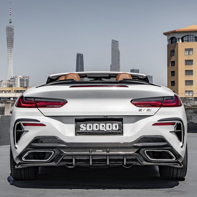 Задний диффузор сухой карбон SOOQOO для BMW G14 G15