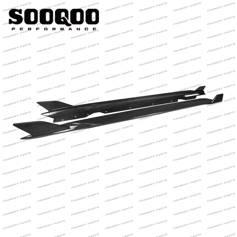 Боковые юбки сухой карбон SOOQOO BMW G22 G23