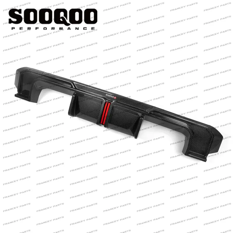 Задний диффузор со стоп-сигналом SOOQOO для BMW M3 G80 M4 G82 Сухой карбон
