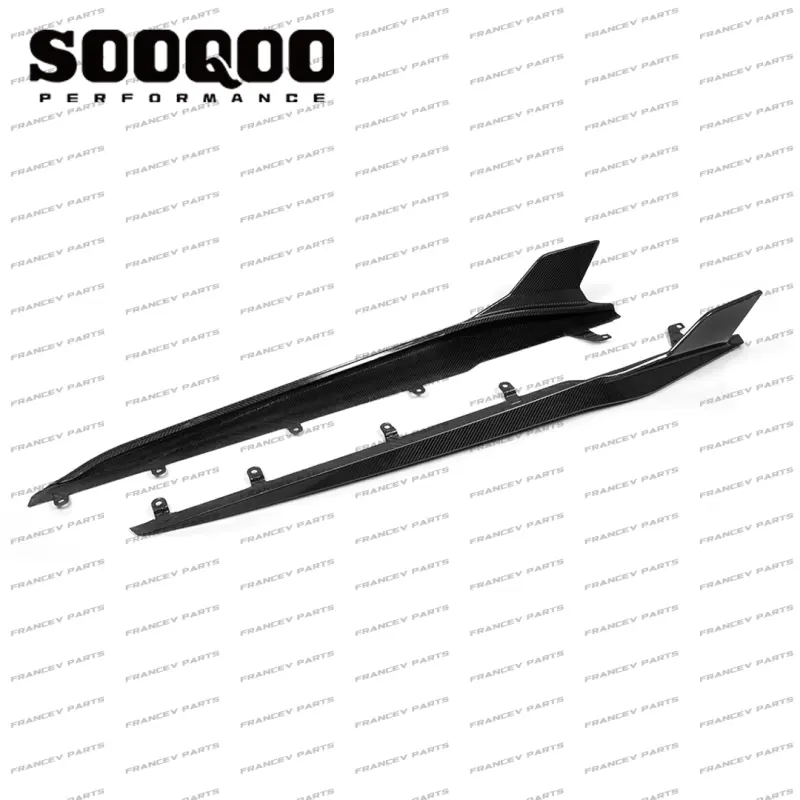 Лезвия на пороги сухой карбон SOOQOO BMW G14 G15