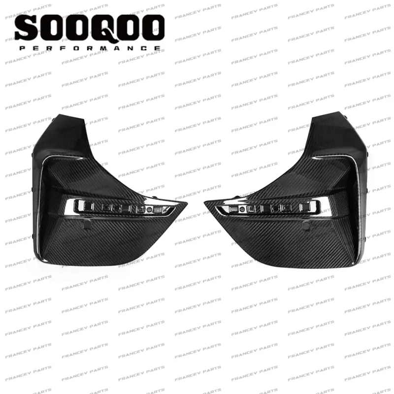 Накладки заднего бампера сухой карбон SOOQOO BMW G26
