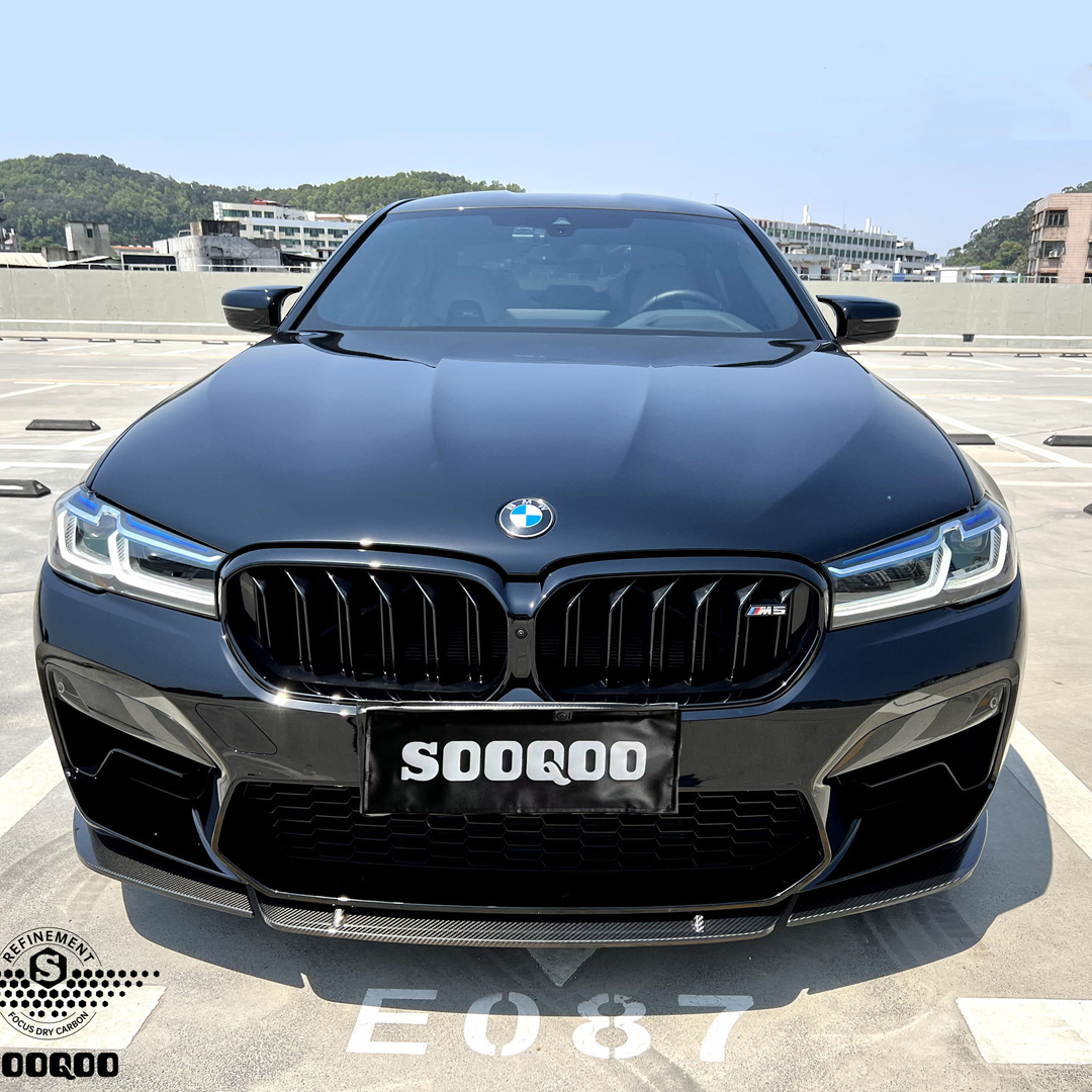 Передняя карбоновая губа ST стиль для BMW M5 F90 LCI